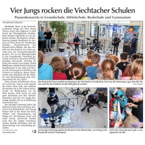 Pausenkonzert: The Rockets begeistern Schulen